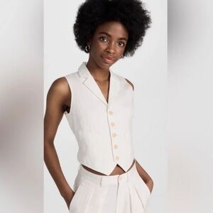 Alex Mill Suitish Vest - Ecru Medium